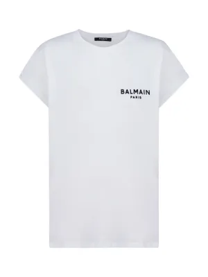 Balmain Logo Printed Crewneck T-Shirt