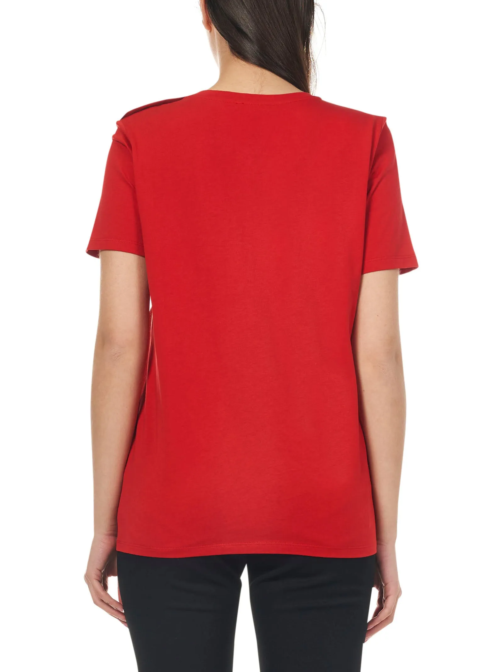 Balmain Logo Printed Crewneck T-Shirt