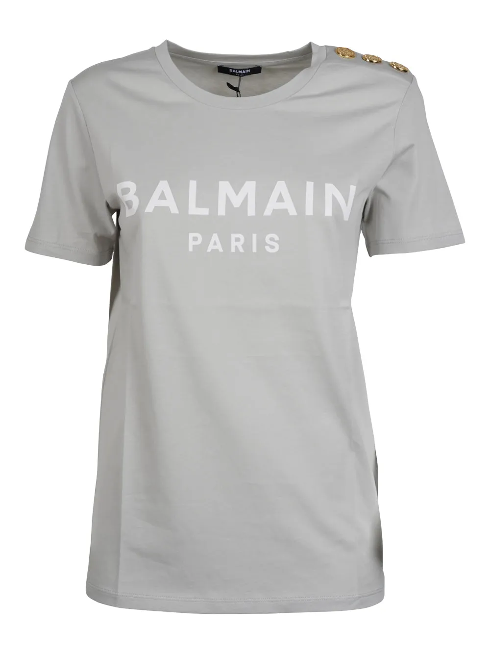 Balmain Logo Printed Crewneck T-Shirt