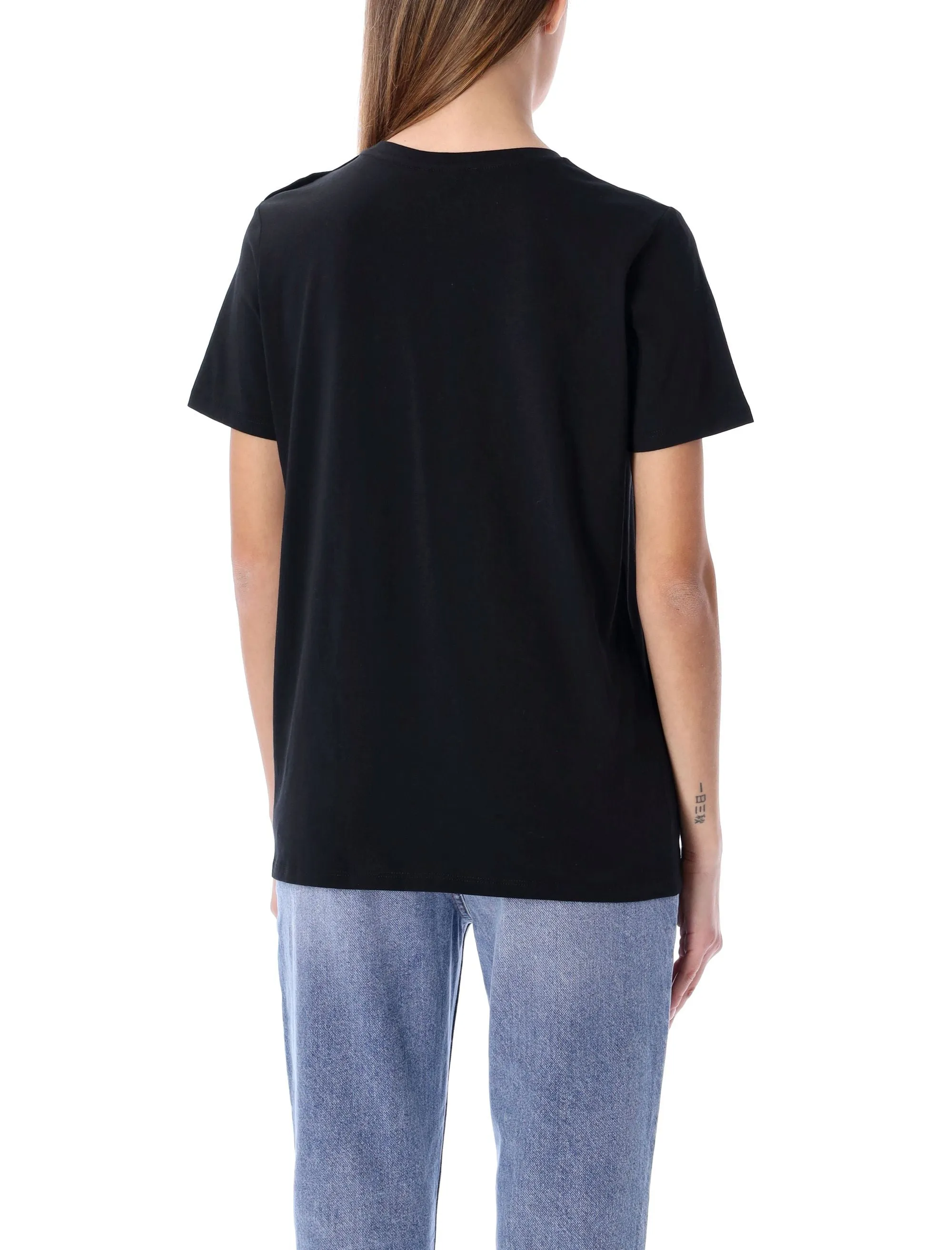 Balmain Logo Printed Crewneck T-Shirt