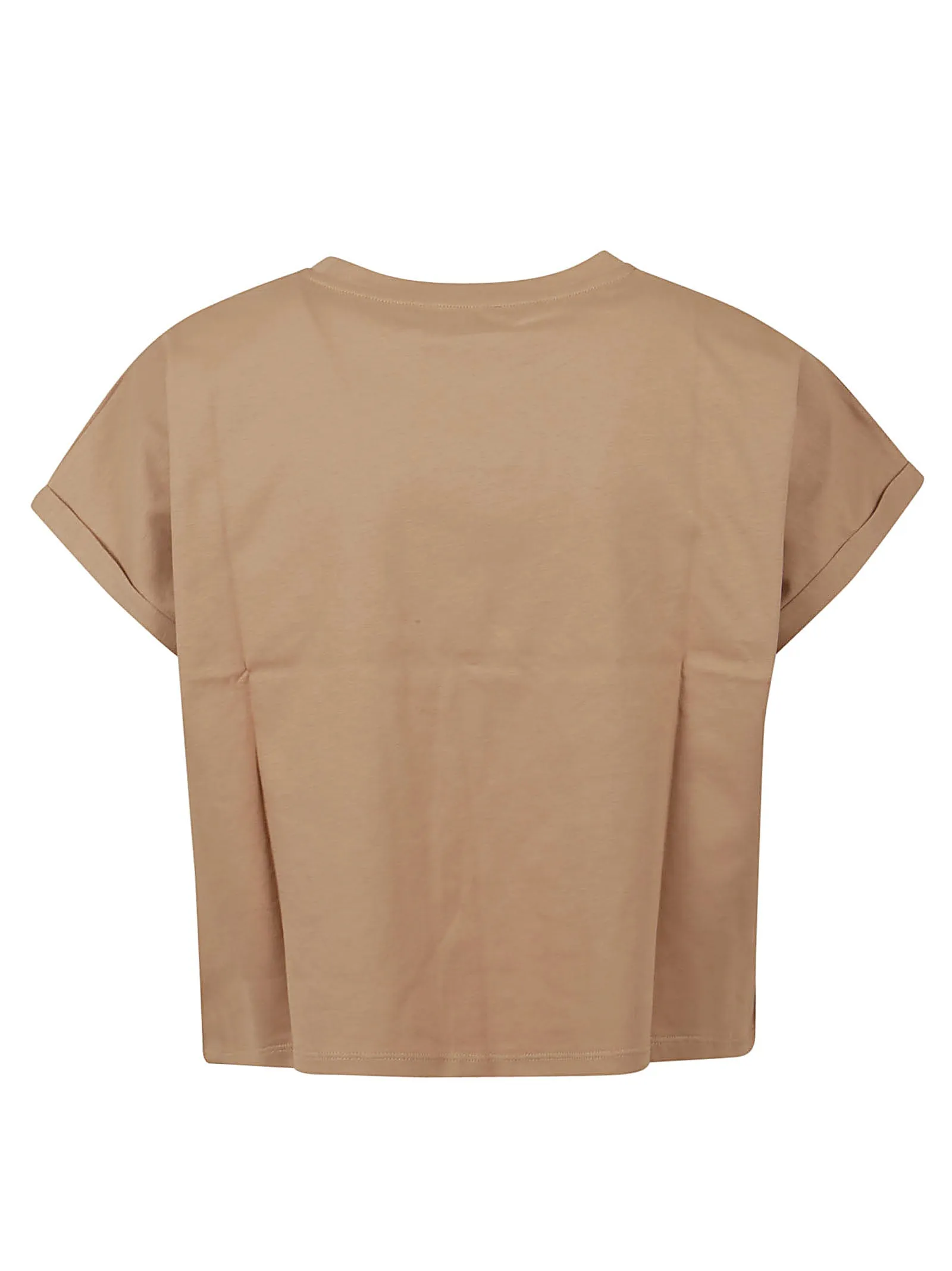 Balmain Logo Printed Cropped T-Shirt