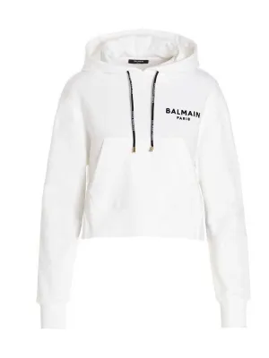 Balmain Logo Printed Hoodie