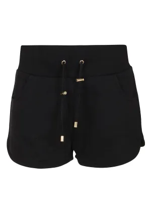 Balmain Logo Printed Low-Waisted Drawstring Shorts