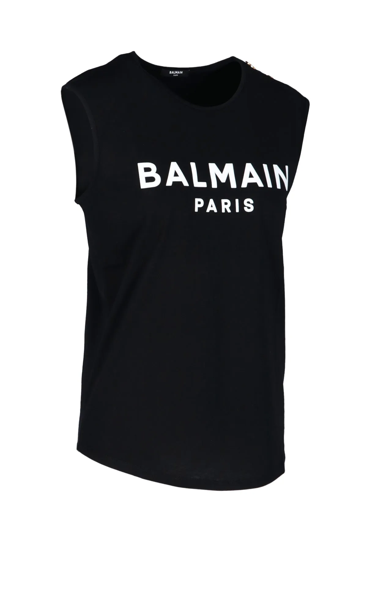 Balmain Logo Printed Sleeveless Top