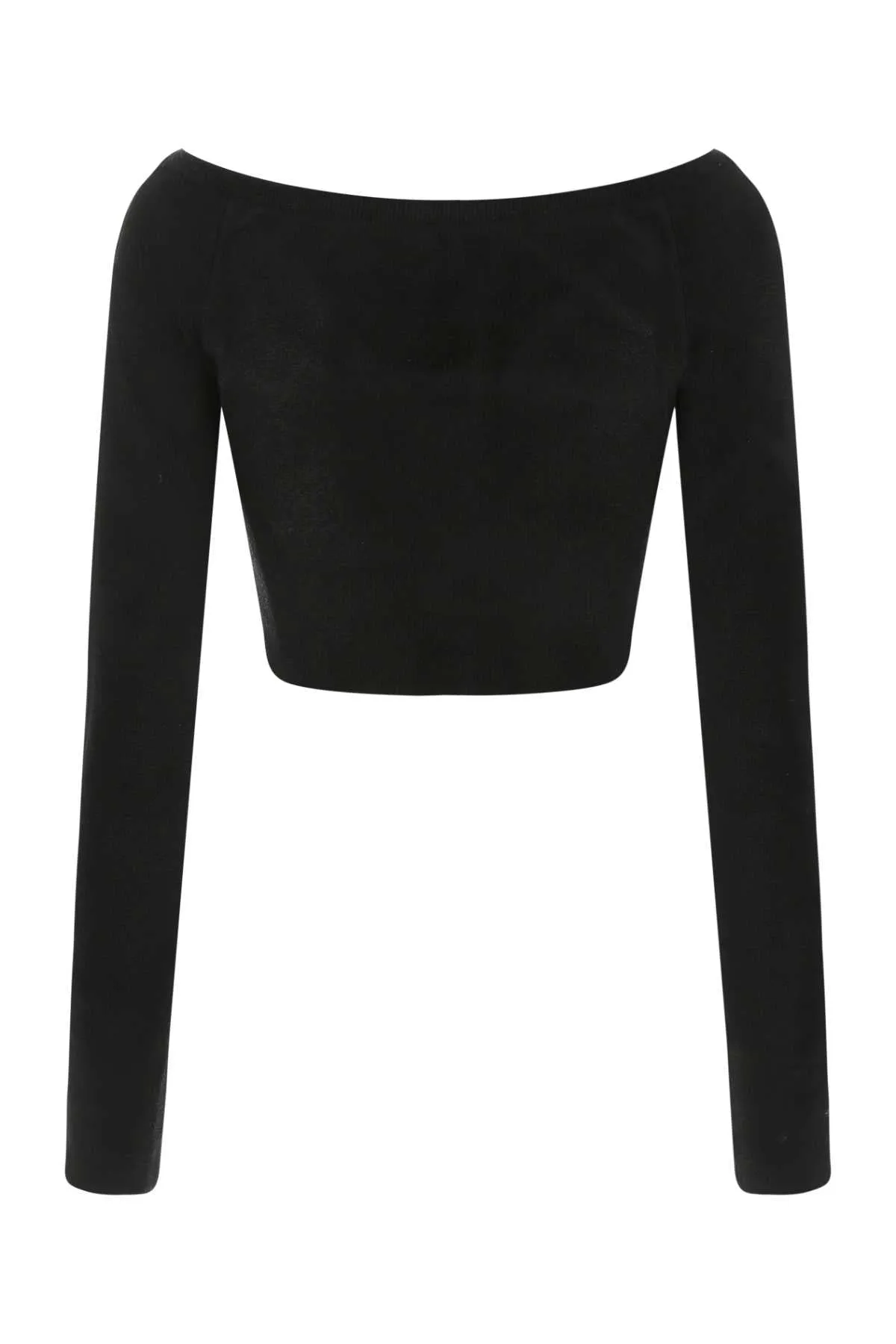 Balmain V-Neck Cropped Top