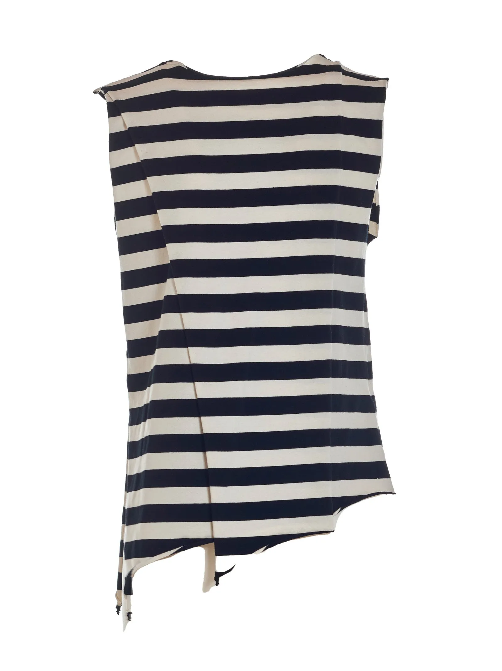 Barena Gelsa Striped Asymmetrical Top