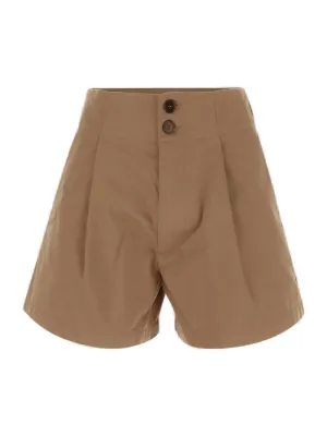 Barena Wide Leg Pleated Shorts