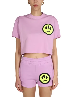 Barrow Logo Printed Cropped T-Shirt