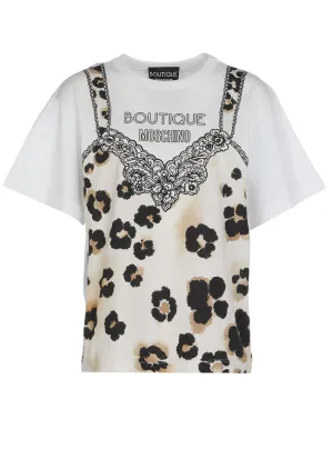 Boutique Moschino Floral Print T-Shirt