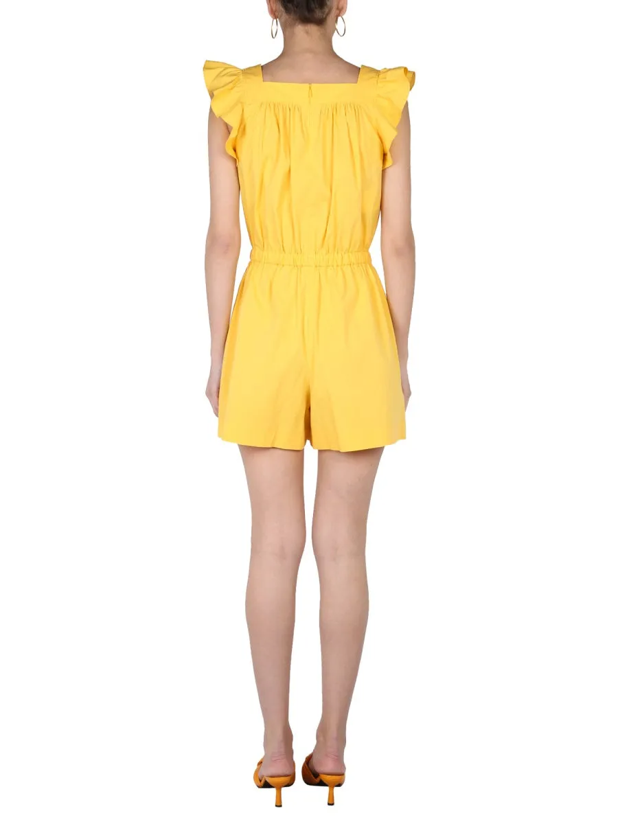 Boutique Moschino Tied Waist Poplin Shirt Dress