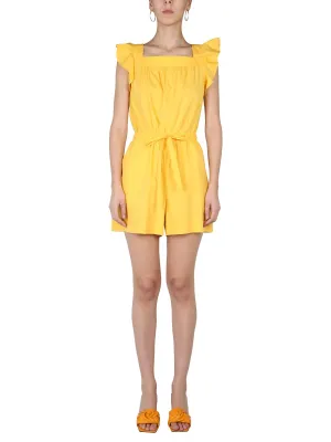 Boutique Moschino Tied Waist Poplin Shirt Dress