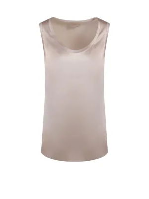 Brunello Cucinelli Crewneck Sleeveless Top