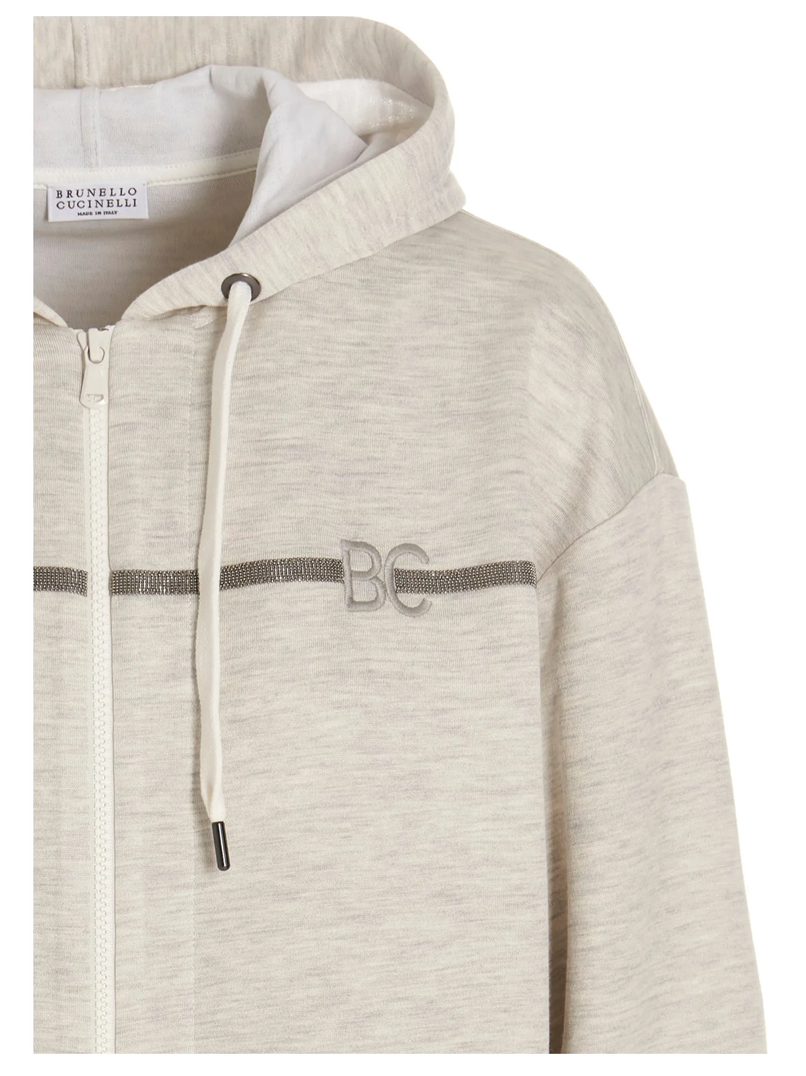 Brunello Cucinelli Drawstring Zipped Hoodie