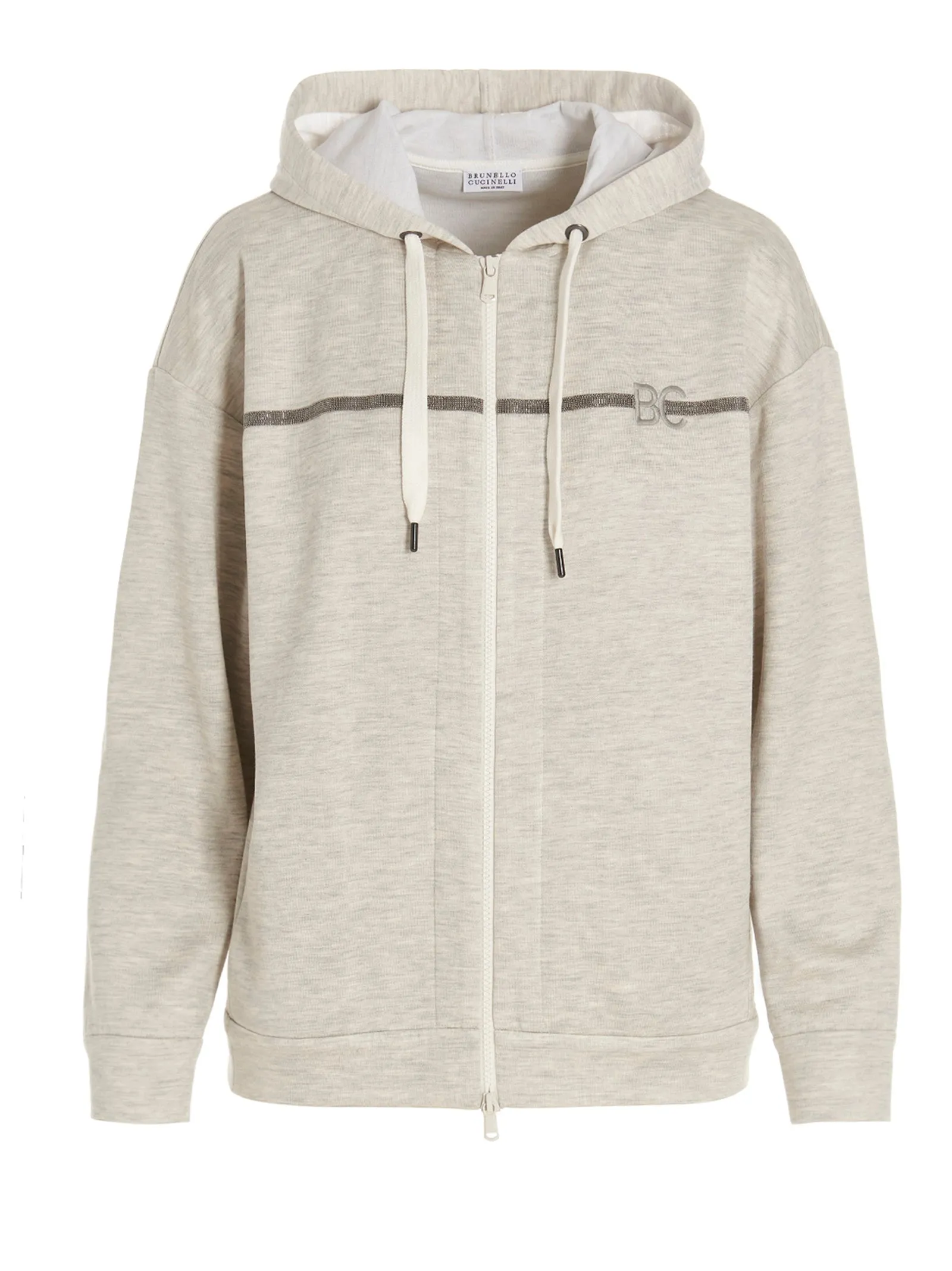 Brunello Cucinelli Drawstring Zipped Hoodie