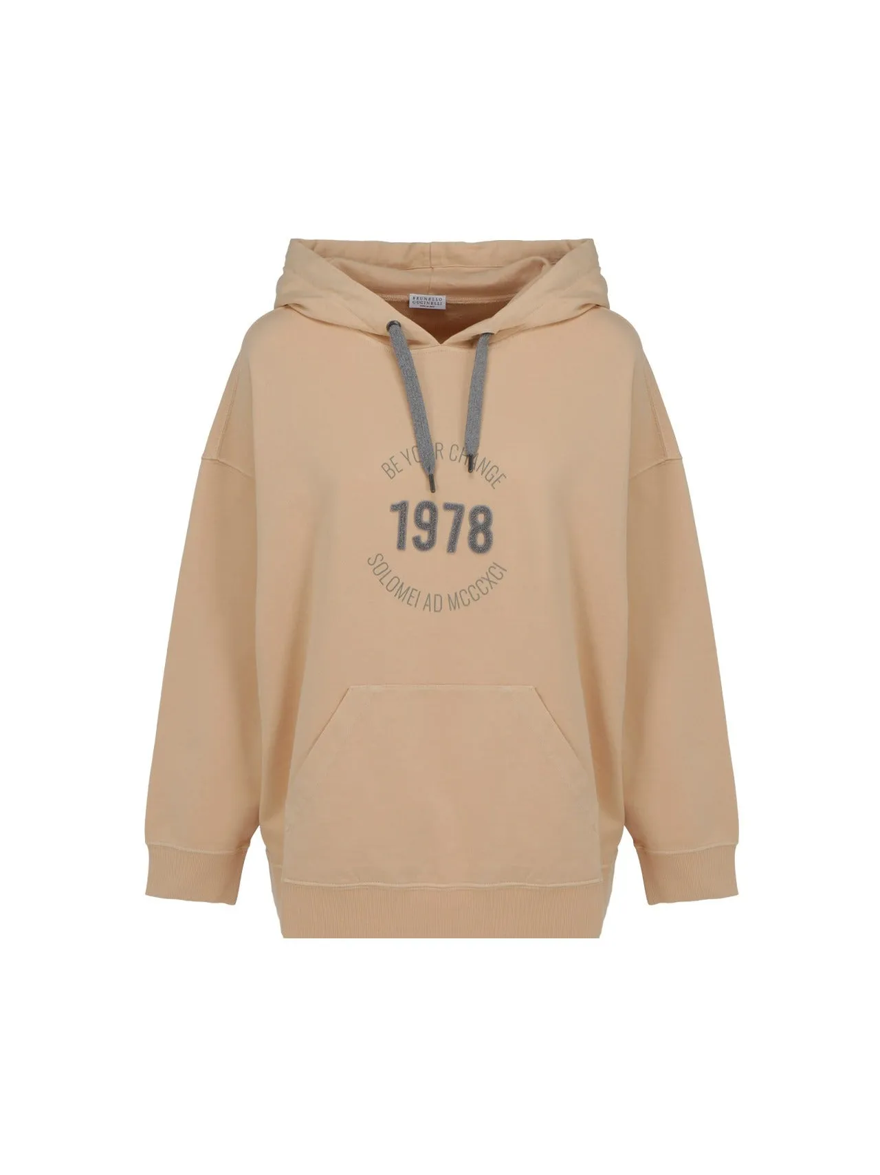 Brunello Cucinelli Flocked Detail Hoodie