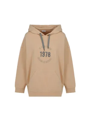 Brunello Cucinelli Flocked Detail Hoodie