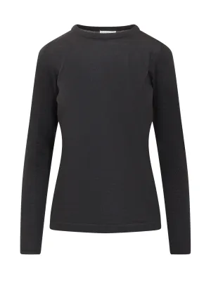Brunello Cucinelli Ribbed Crewneck Knitted Top