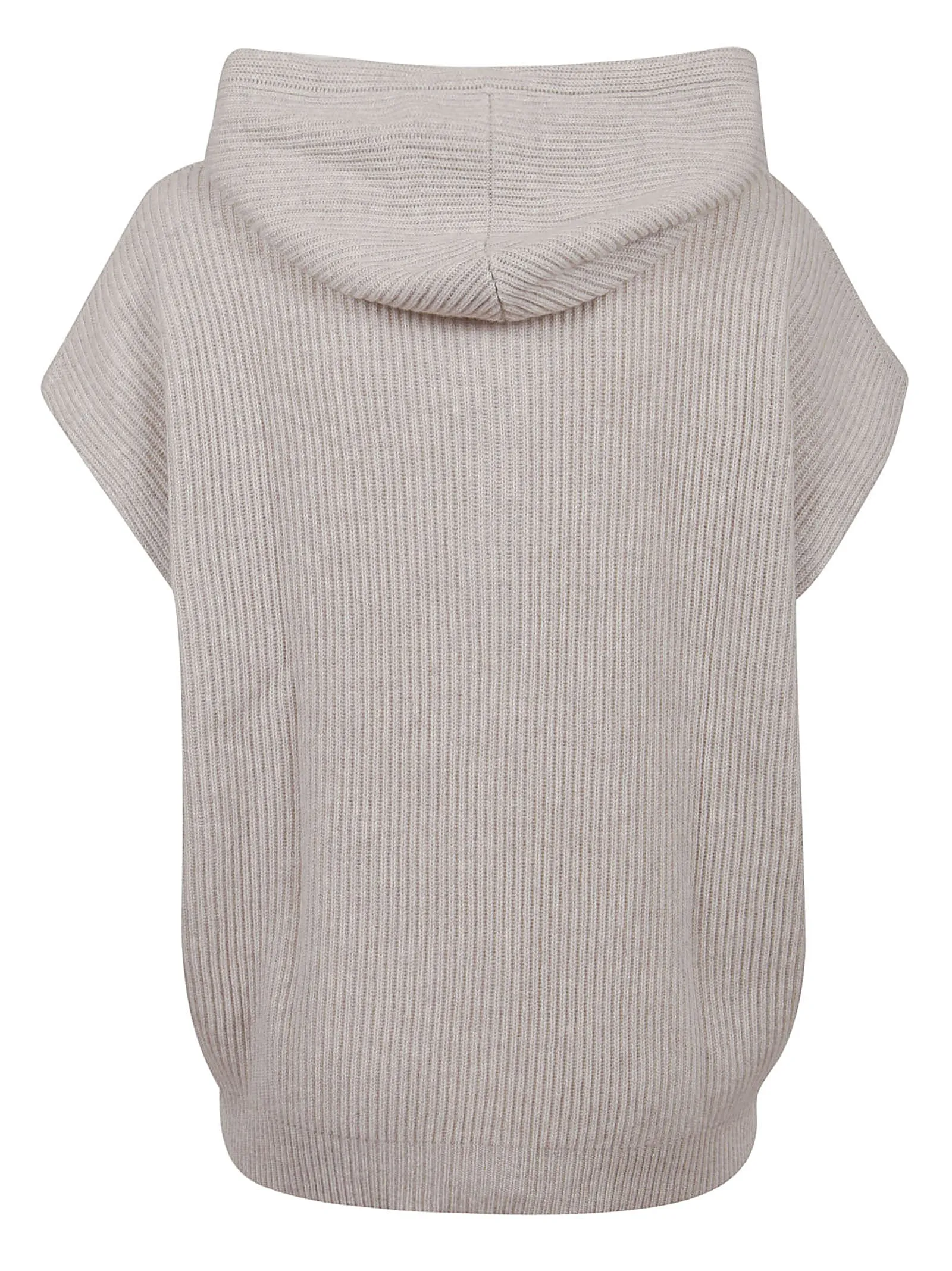 Brunello Cucinelli Short-Sleeved Knit Hoodie