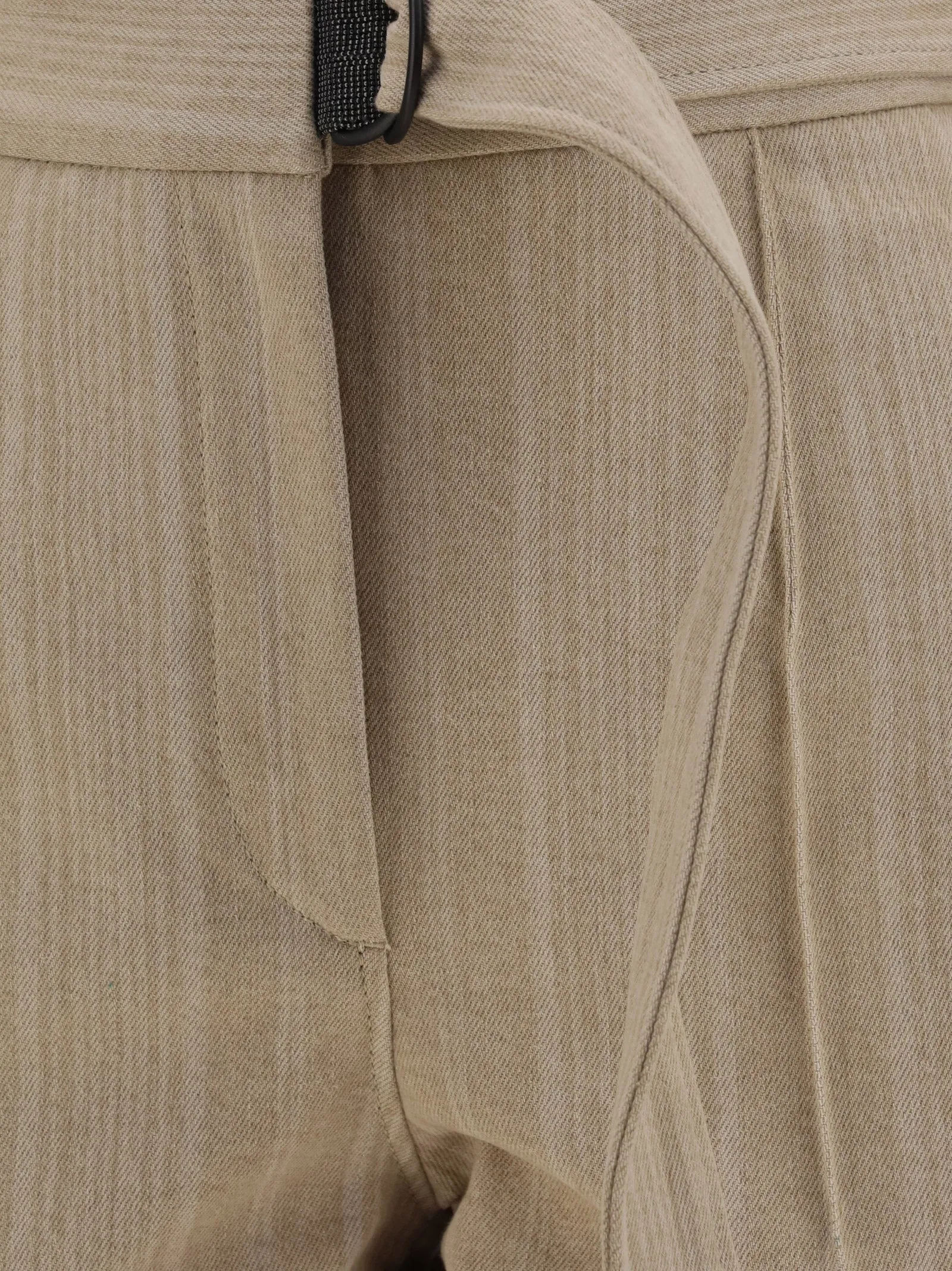Brunello Cucinelli Striped Belted Shorts