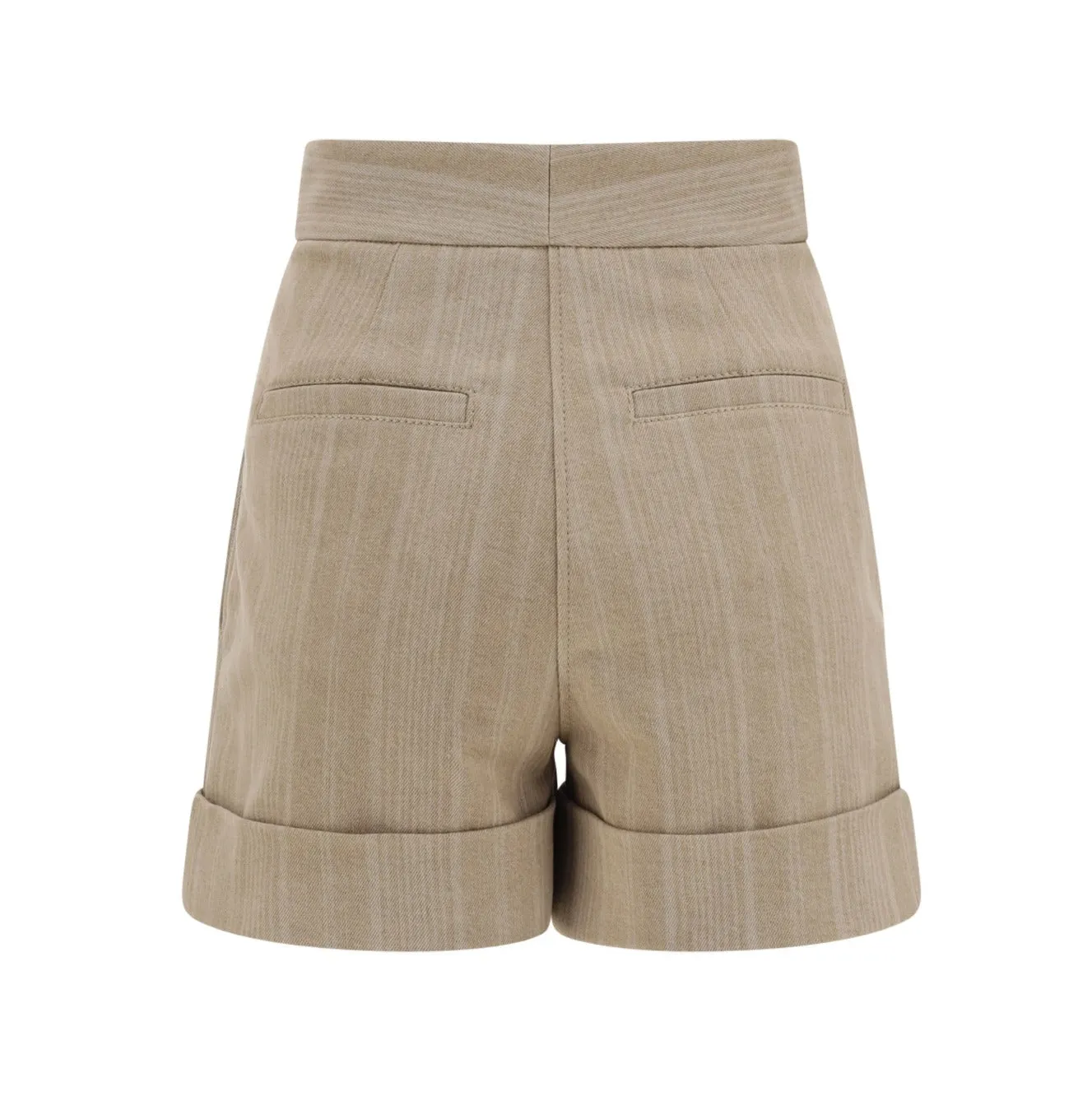 Brunello Cucinelli Striped Belted Shorts