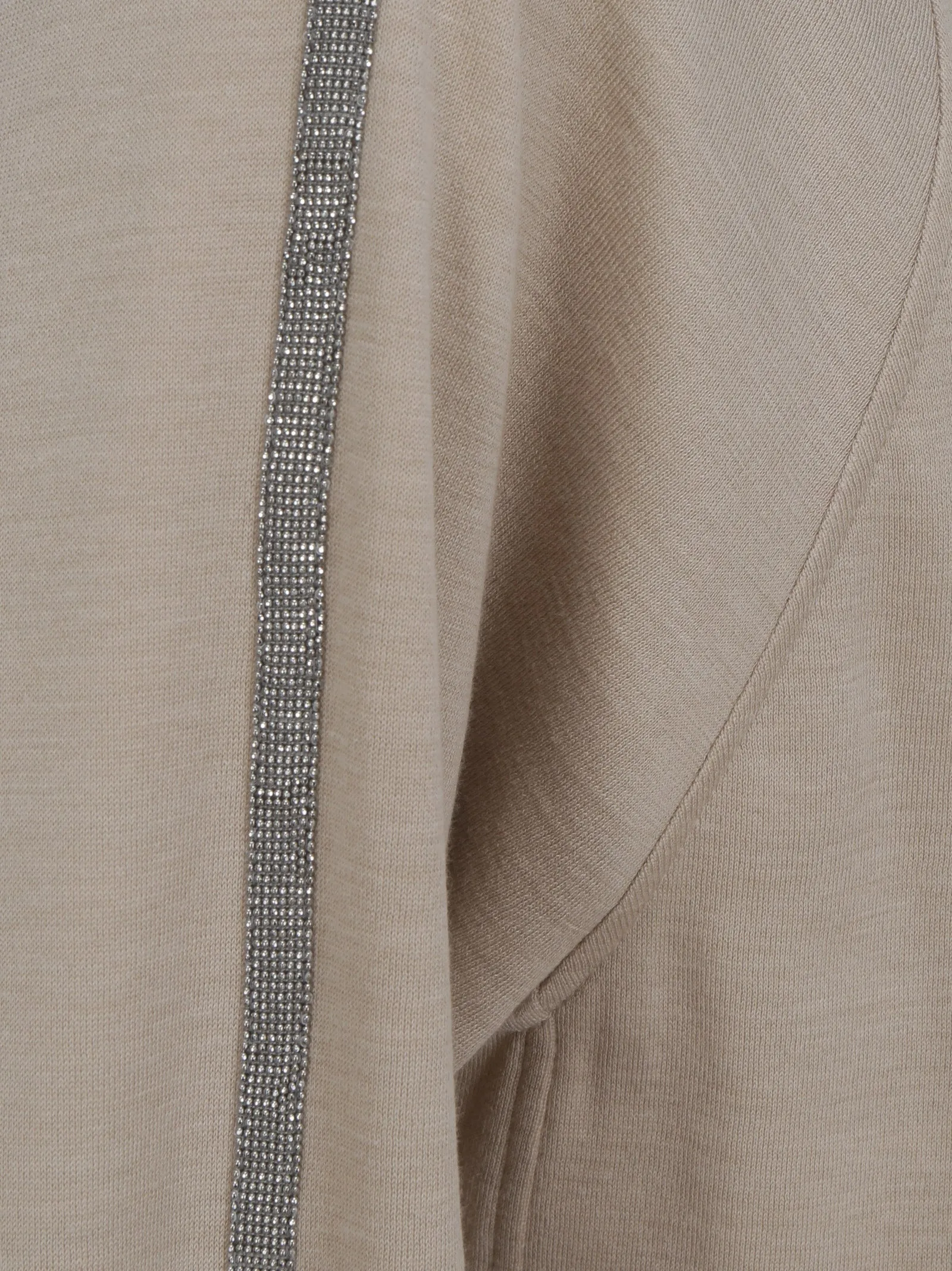 Brunello Cucinelli Trim Embellished Zipped Hoodie