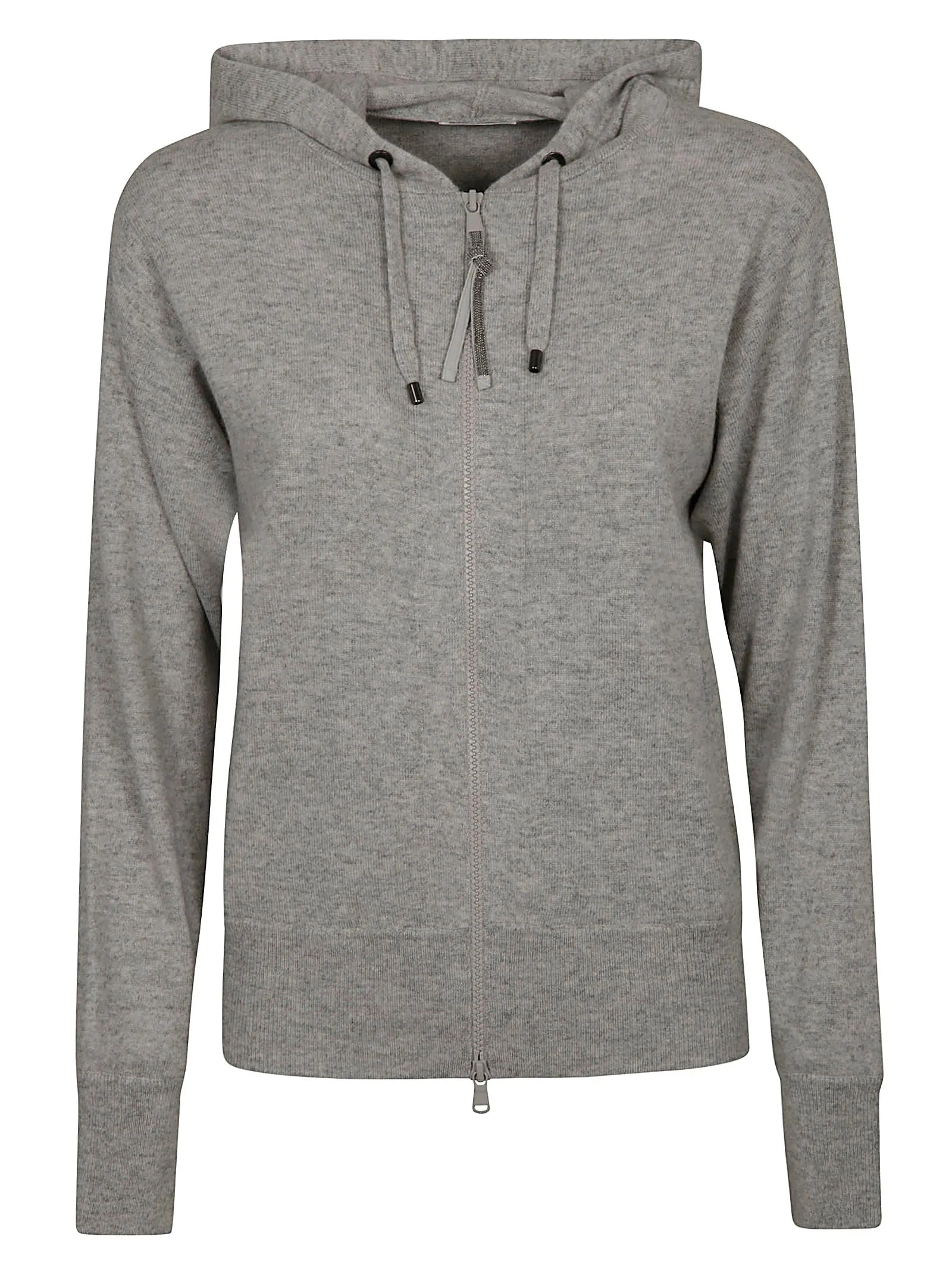 Brunello Cucinelli Zip-Up Knitted Hoodie