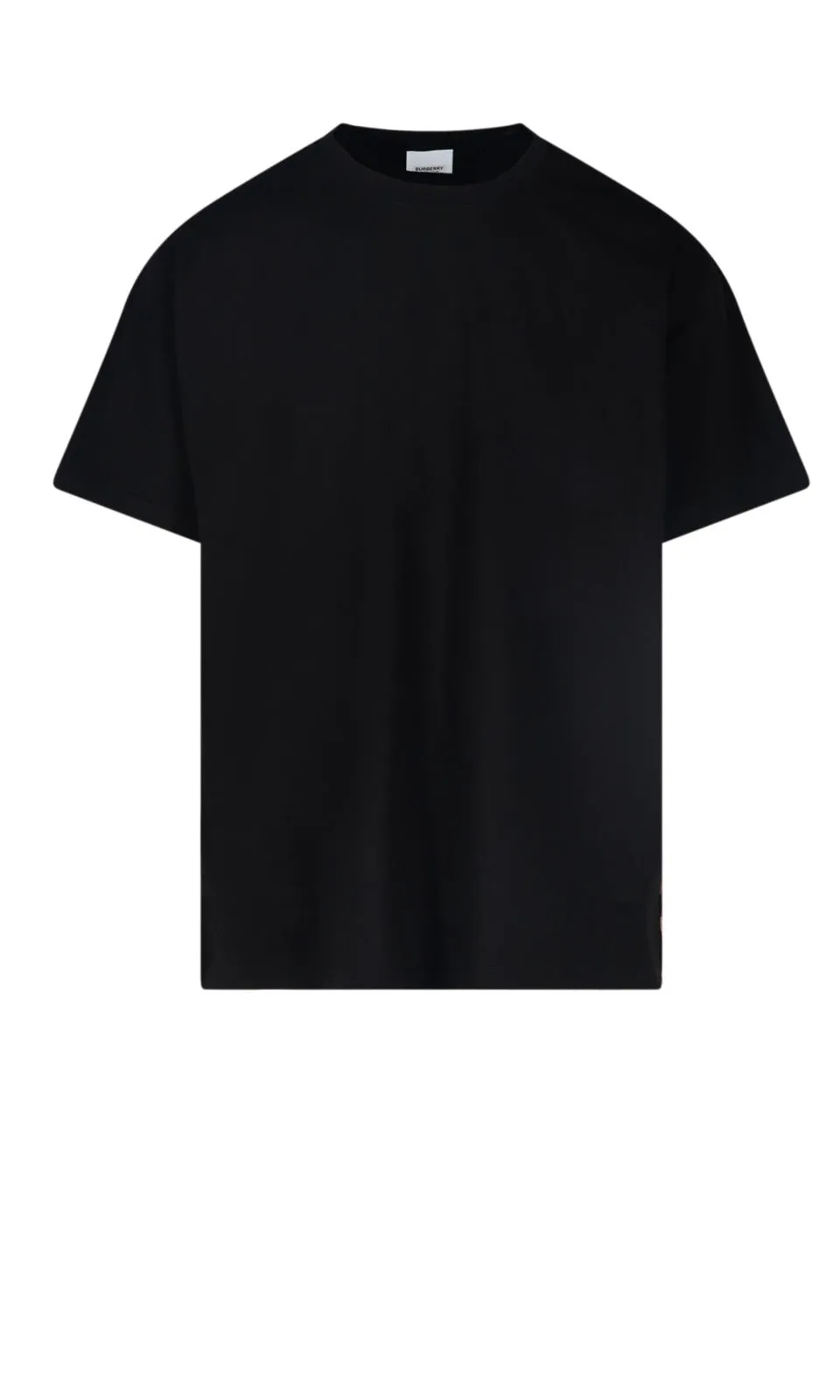 Burberry Check-Panelled Crewneck T-Shirt