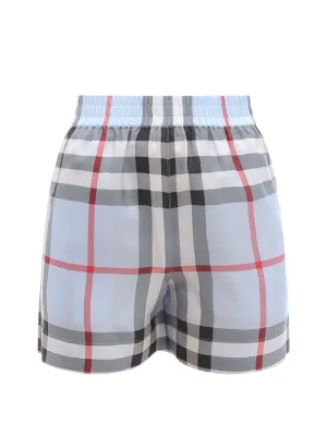 Burberry Check Patterned Bermuda Shorts