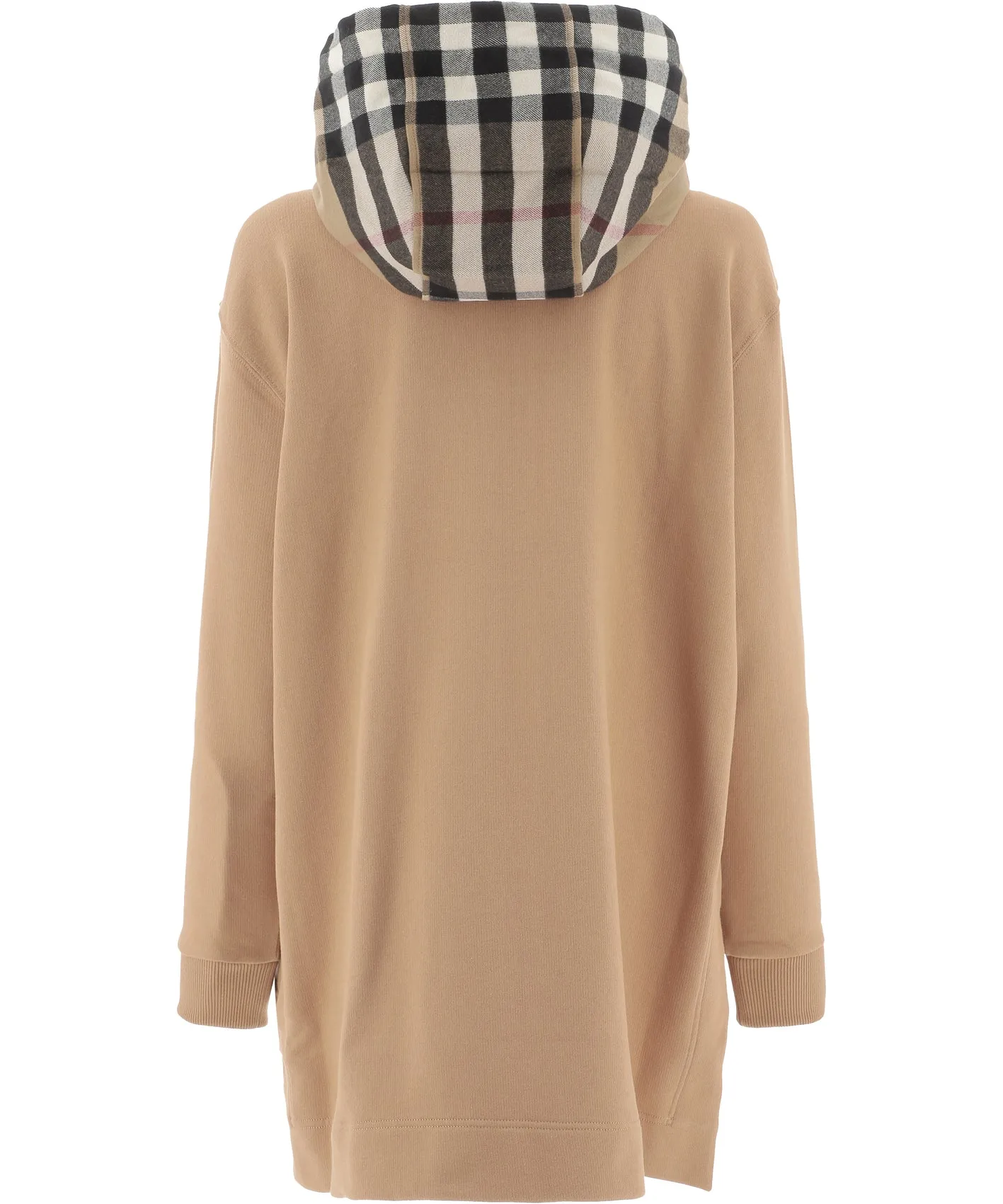 Burberry Checked Zip-Up Hoodie