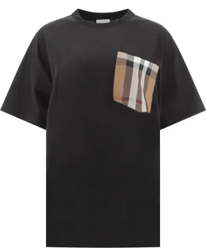 Burberry Crewneck Check-Pocket T-Shirt
