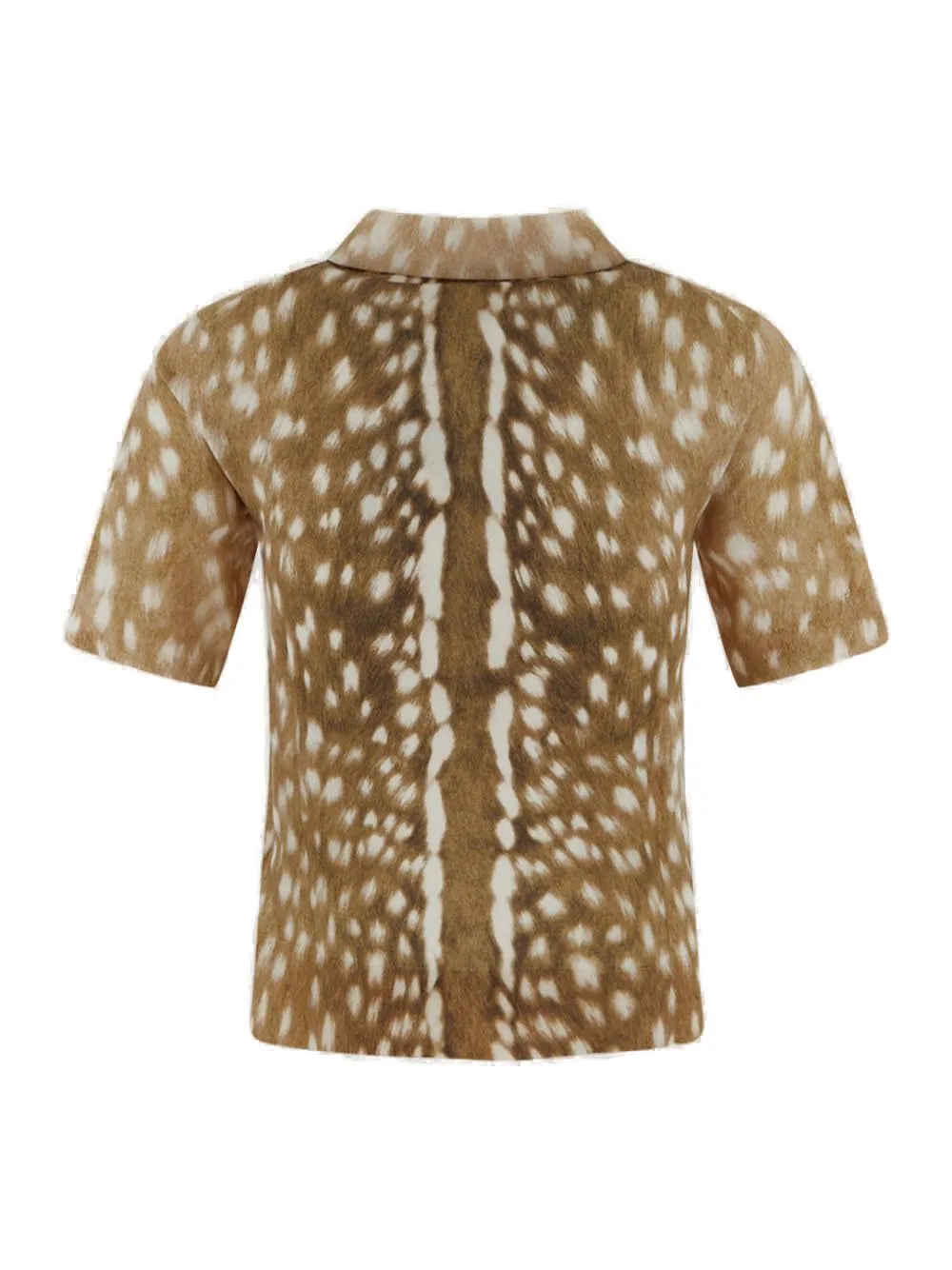 Burberry Deer Printed Polo Shirt