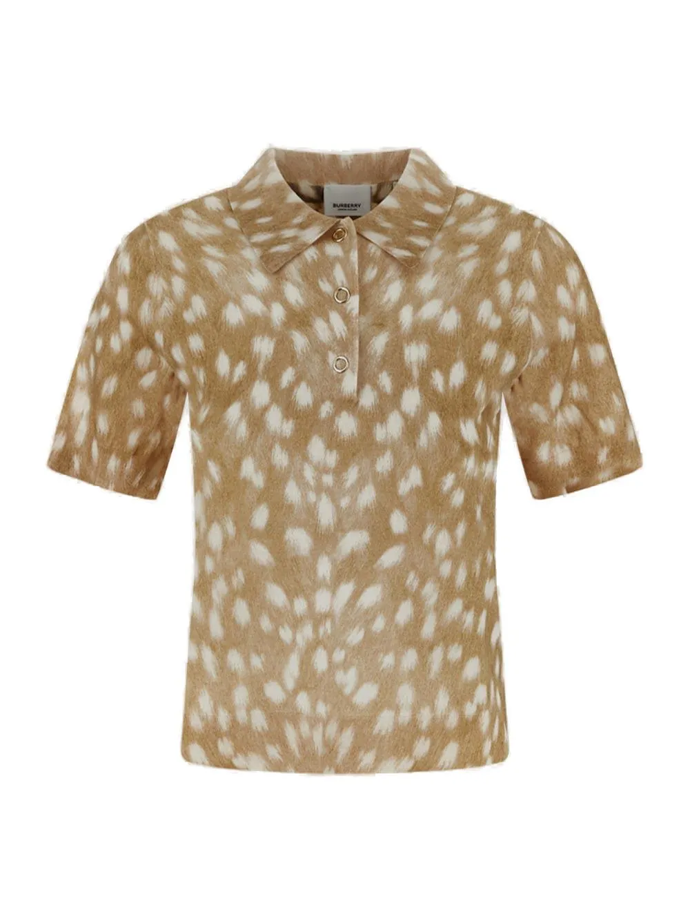 Burberry Deer Printed Polo Shirt