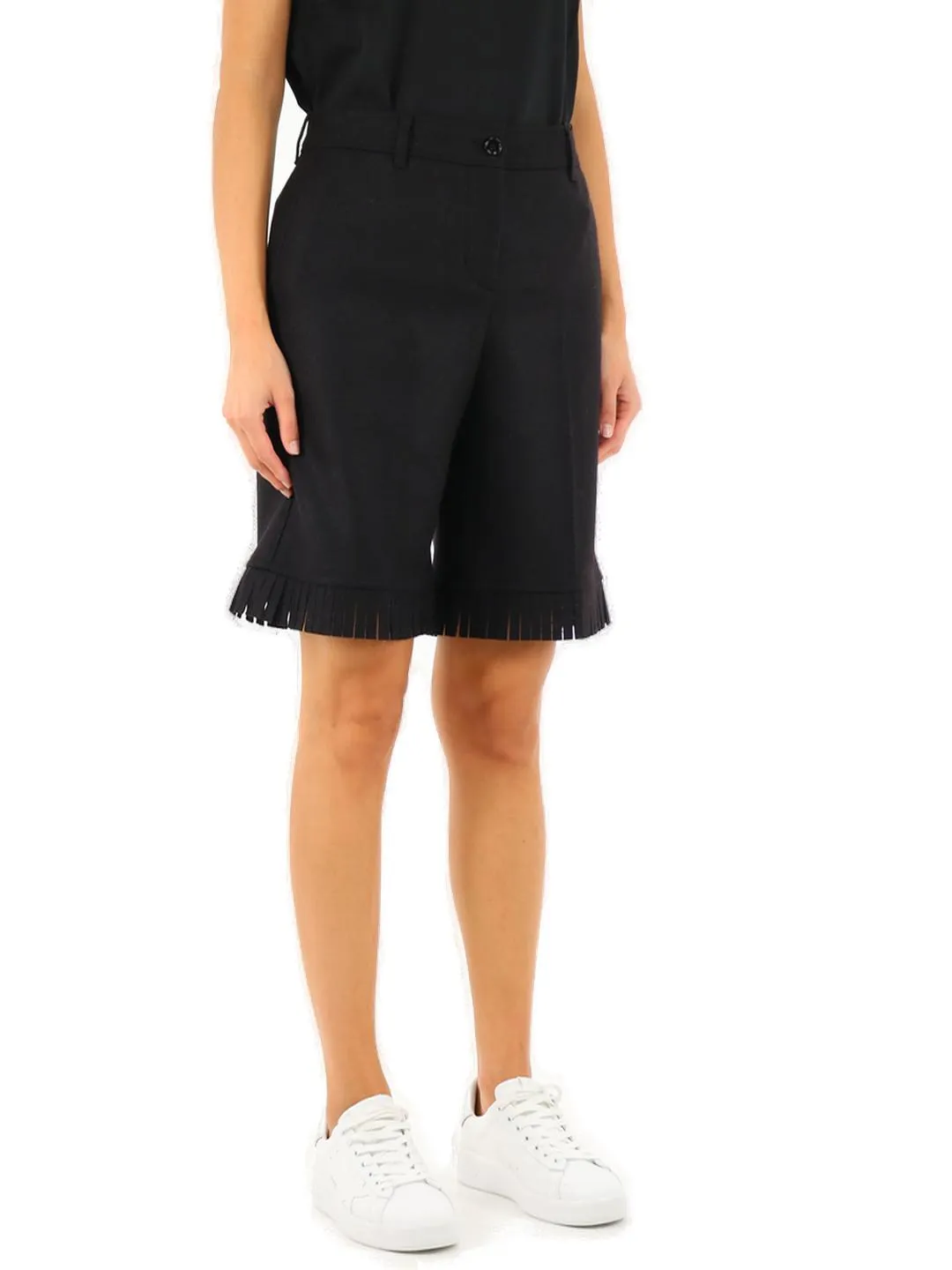 Burberry Fringed Hem Shorts