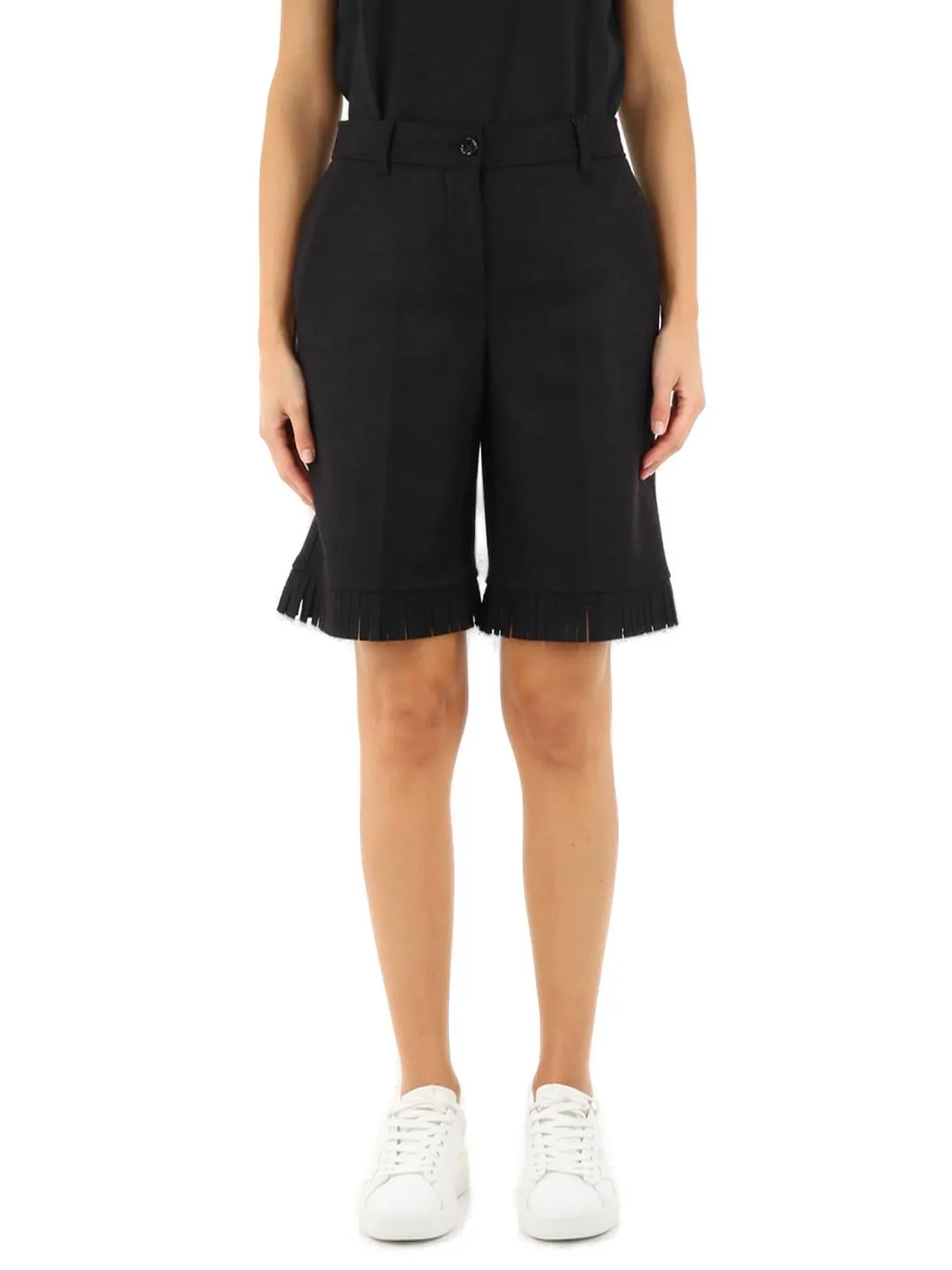 Burberry Fringed Hem Shorts