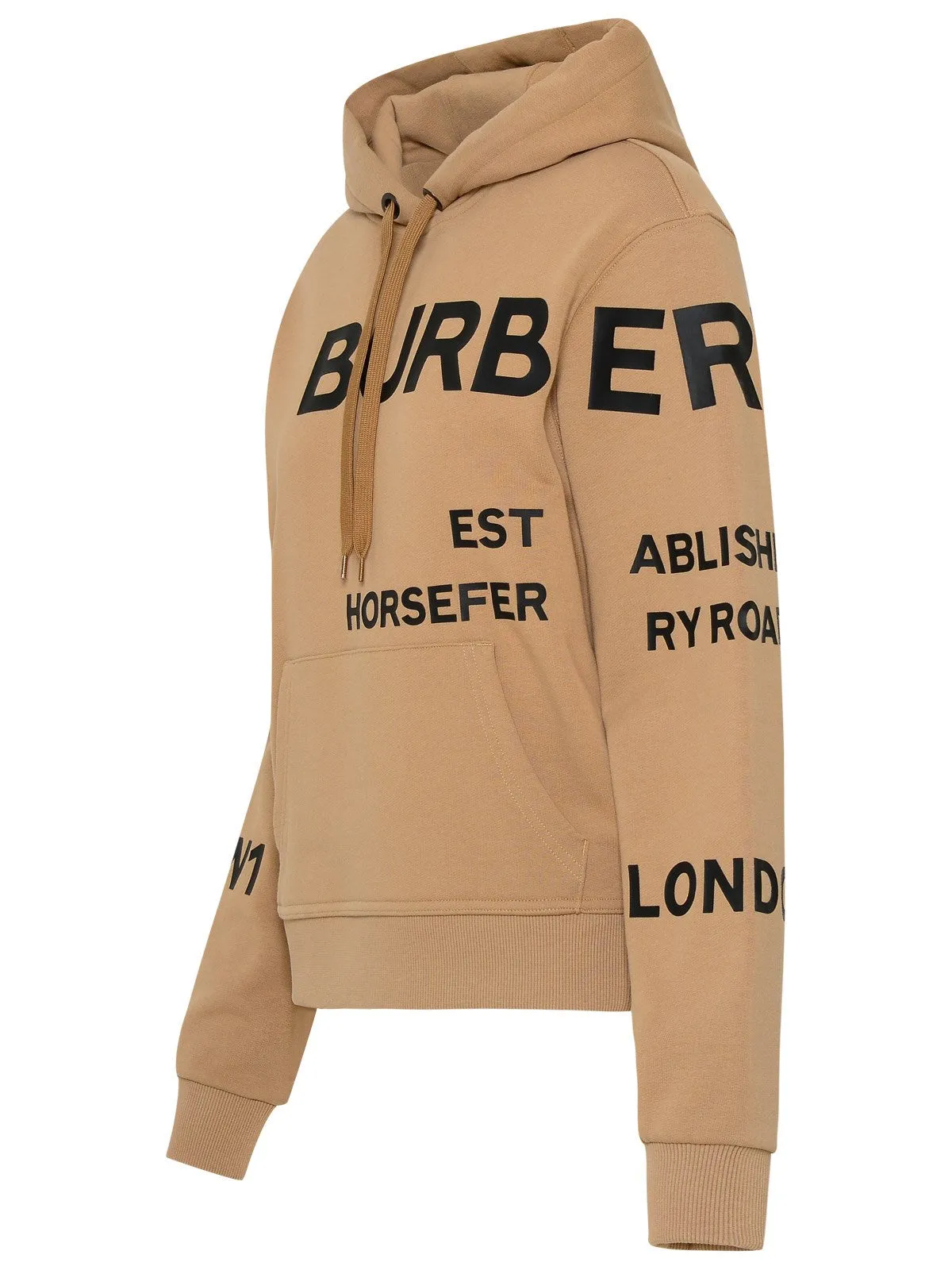Burberry Horseferry-Print Oversized Drawstring Hoodie