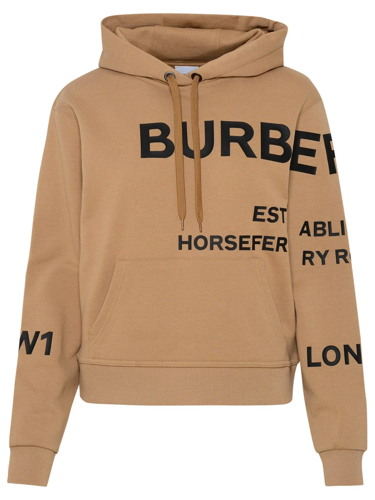 Burberry Horseferry-Print Oversized Drawstring Hoodie