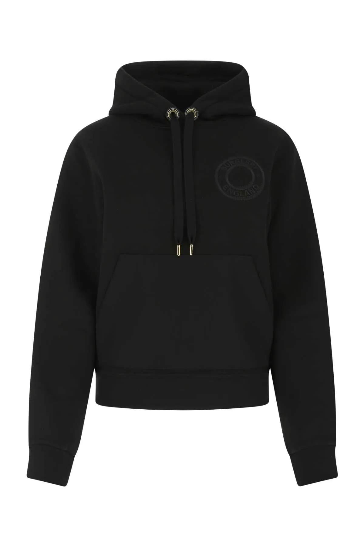 Burberry Logo Graphic Jersey Oversized Hoodie