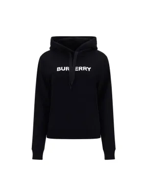 Burberry Logo Print Drawstring Hoodie Hoodie