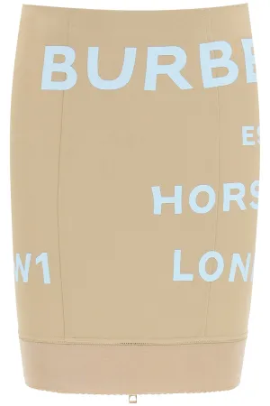 Burberry Logo Print Mini Skirt