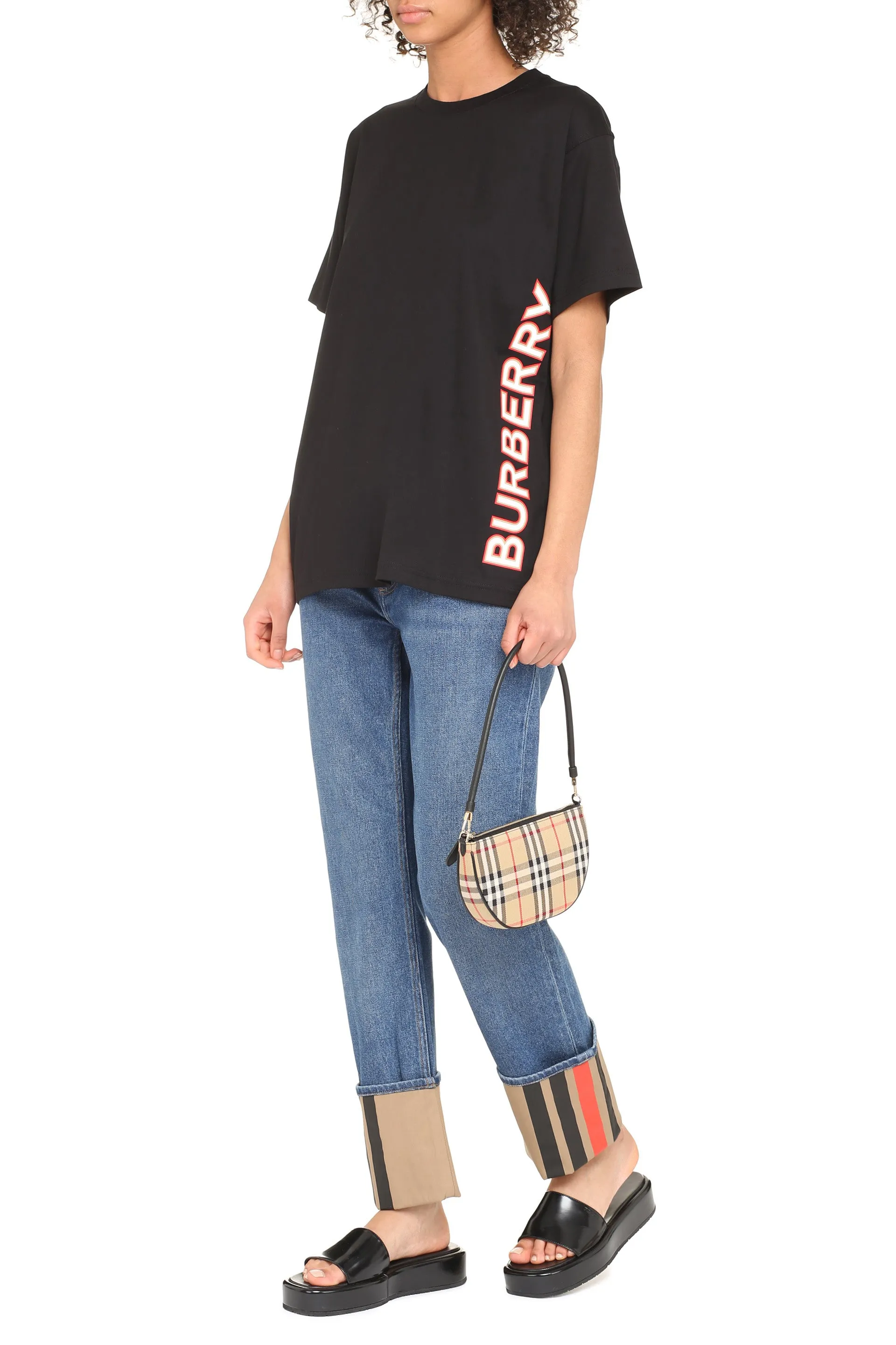 Burberry Logo Print Oversized T-Shirt