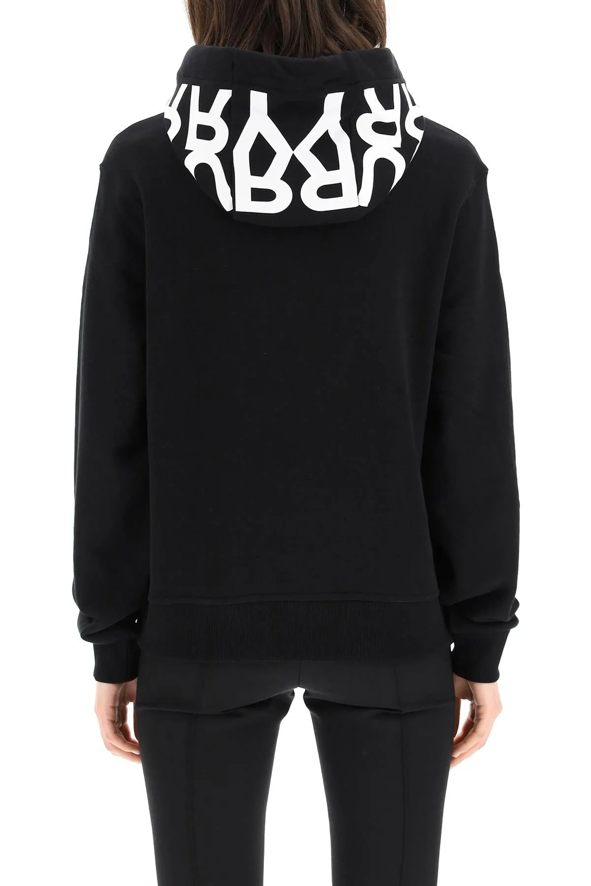 Burberry Logo Printed Drawstring Hoodie