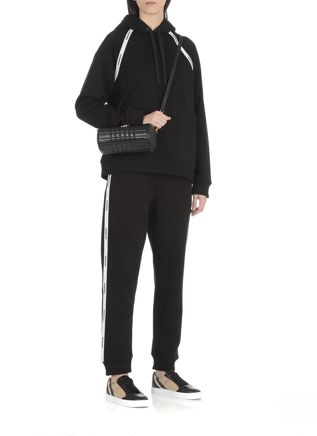Burberry Logo Taped Oversized Hoodie