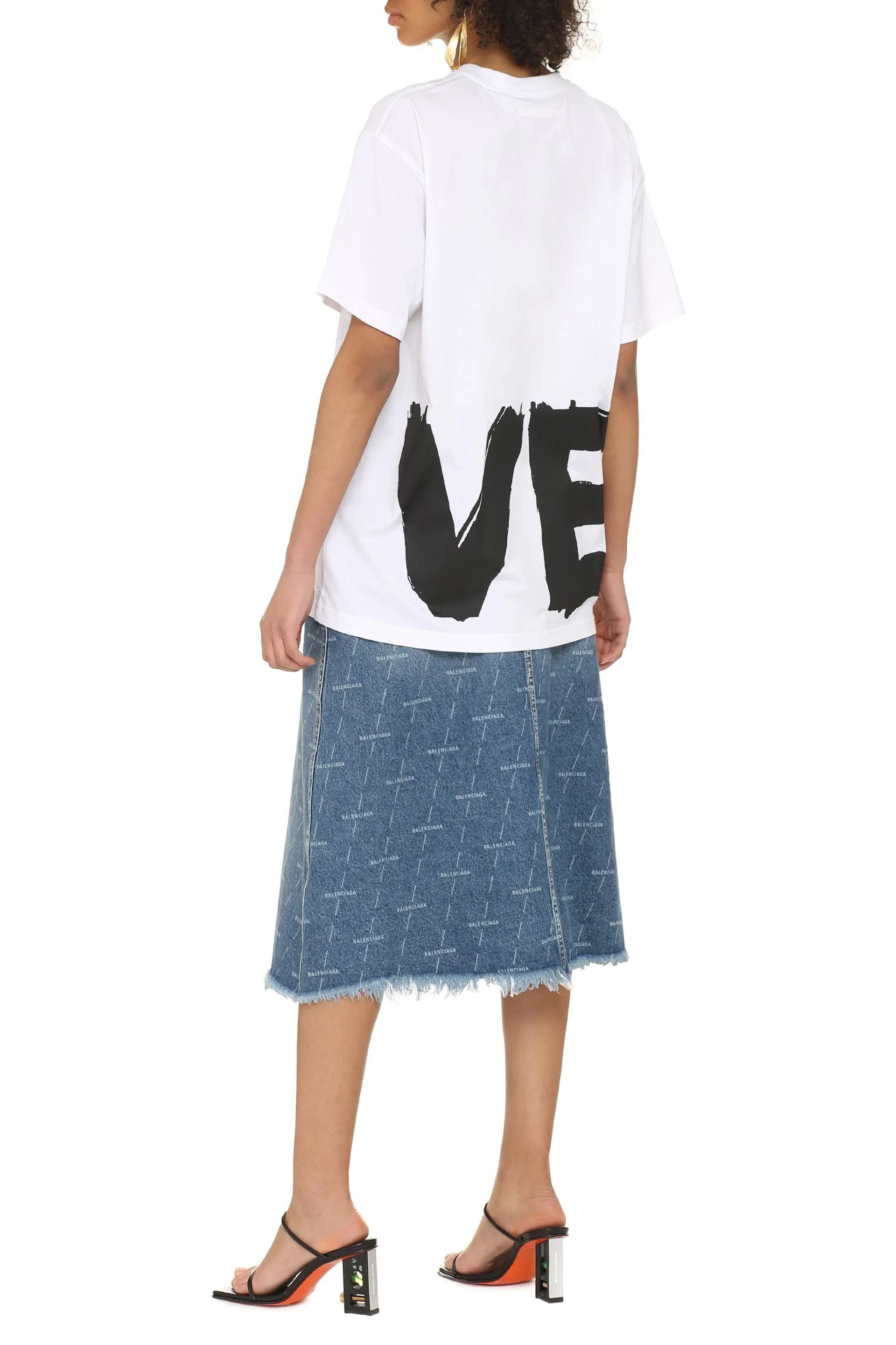 Burberry Love Printed Oversized T-Shirt