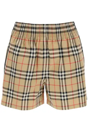 Burberry Side Stripe Vintage Check Shorts