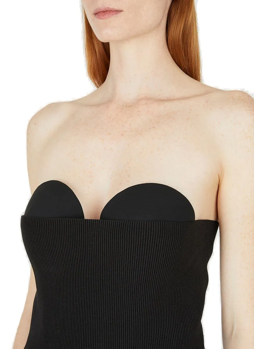 BurberryRibbed Knit Corset Top