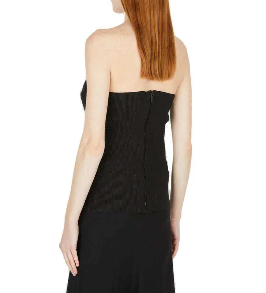 BurberryRibbed Knit Corset Top