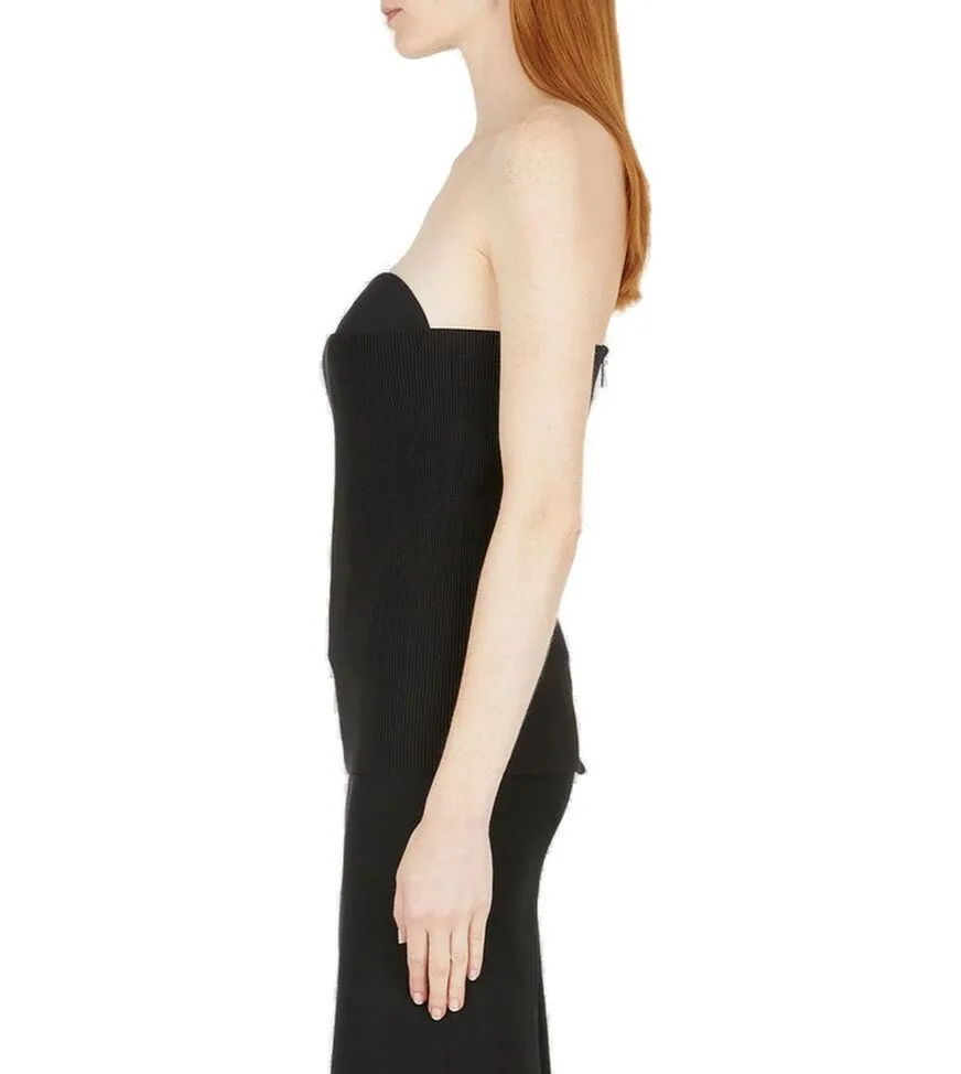 BurberryRibbed Knit Corset Top
