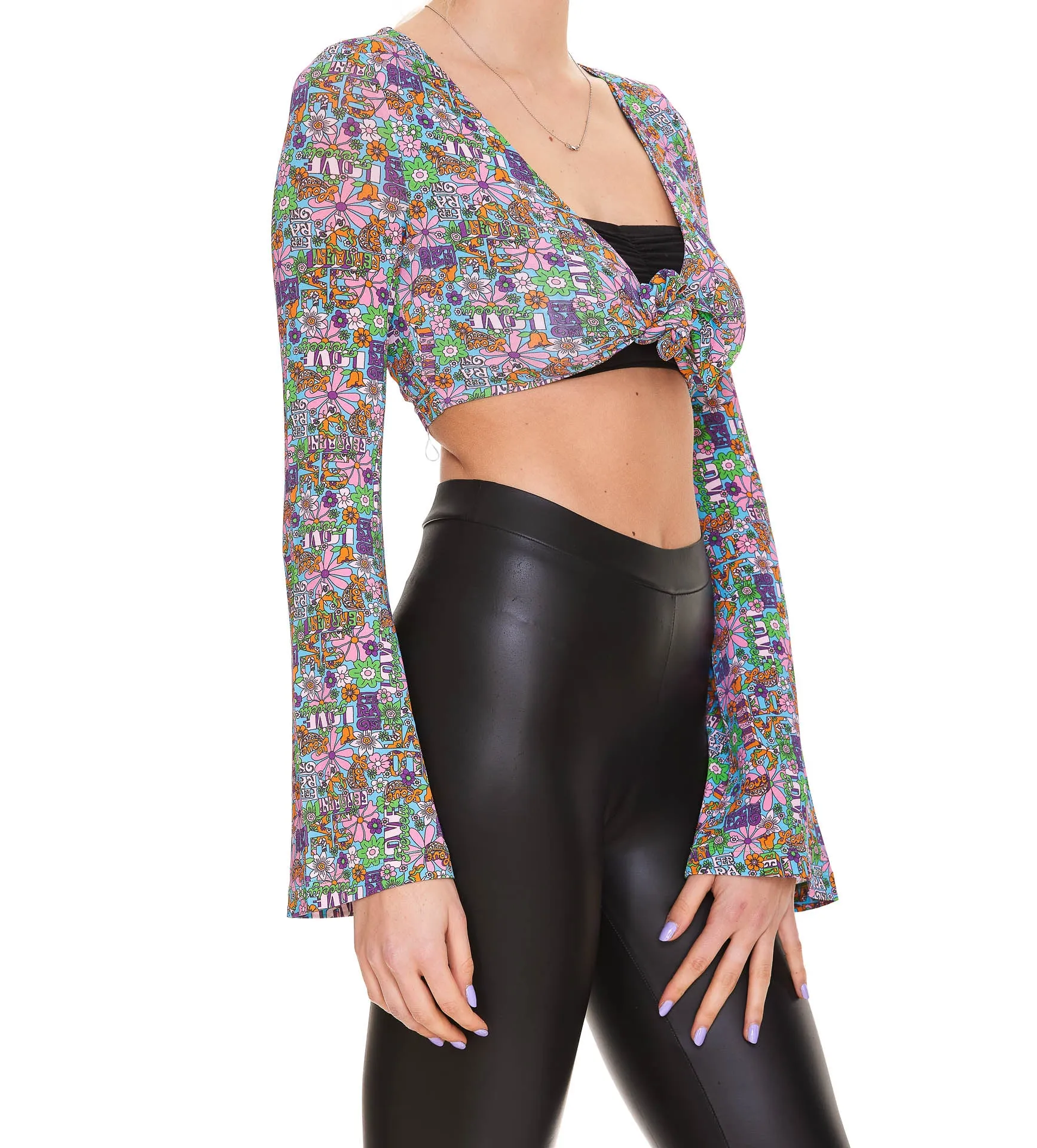 Chiara Ferragni Floral Printed Cropped Top