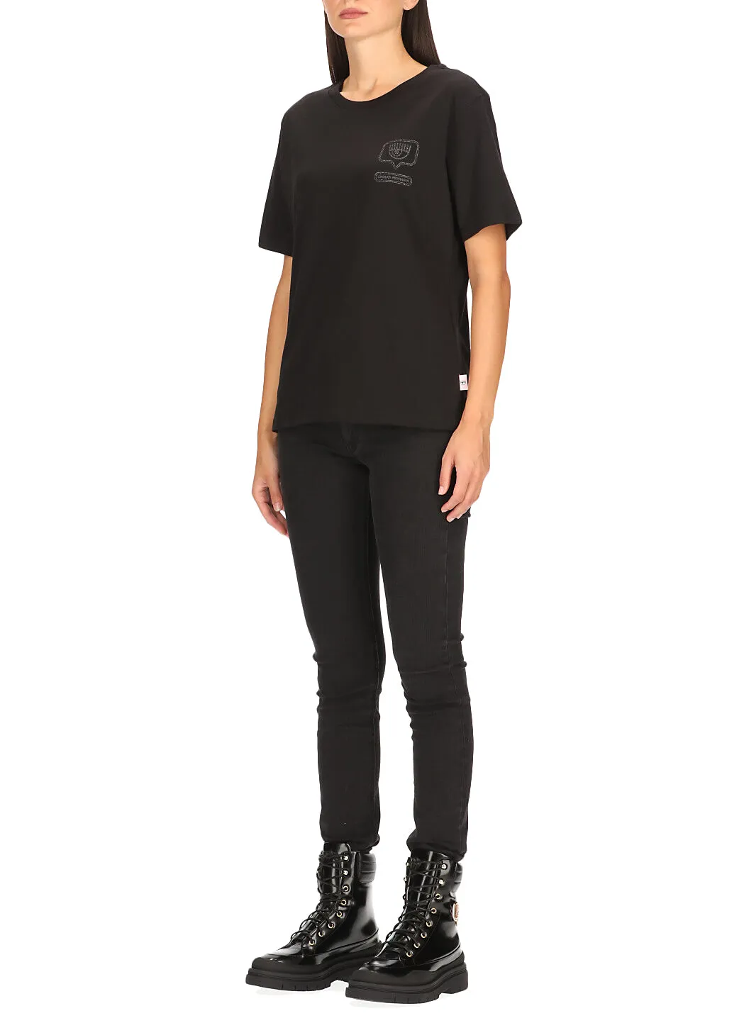 Chiara Ferragni Glittered Eyelike T-Shirt