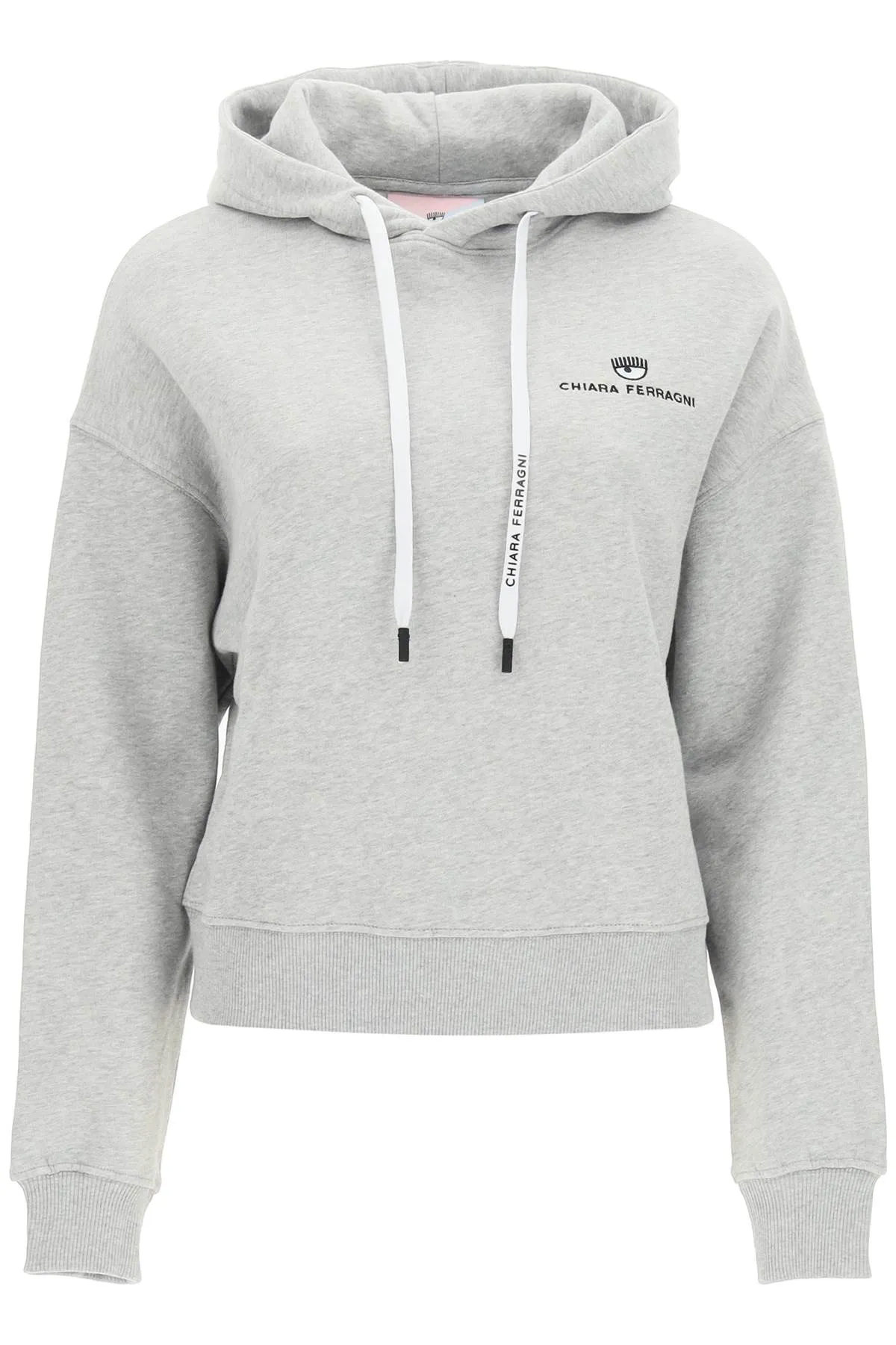 Chiara Ferragni Logo Embroidered Hoodie